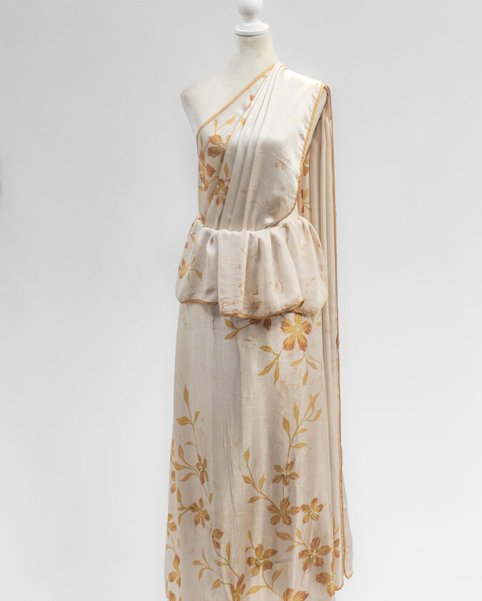 Indicatedetailwork silk batik Saree Kandiyan